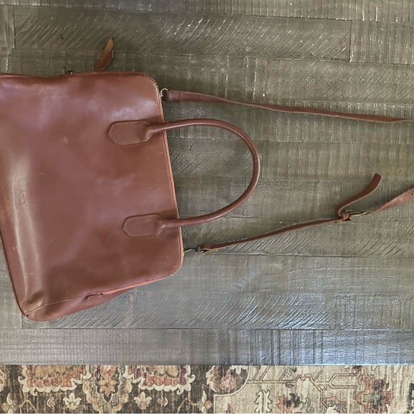 Alba bag Classic brown Leather zippy work tote - Picture 16 of 16